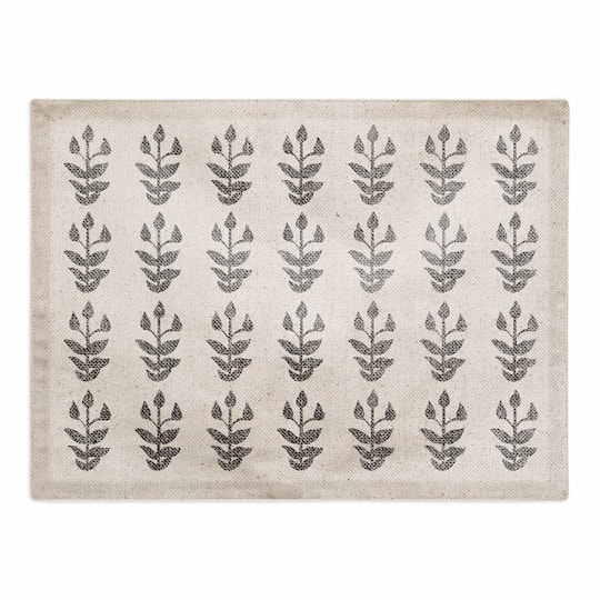 Boho Floral Pattern 18" x 14" Cotton Twill Placemat